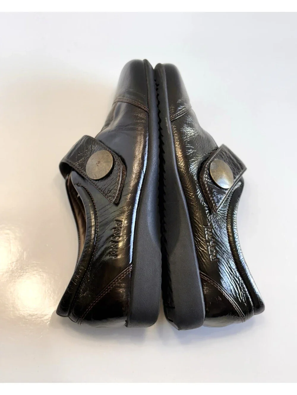 Josef Seibel Kathrin Loafers Women's Brown Patent Leather Comfort Shoe Size 8.5